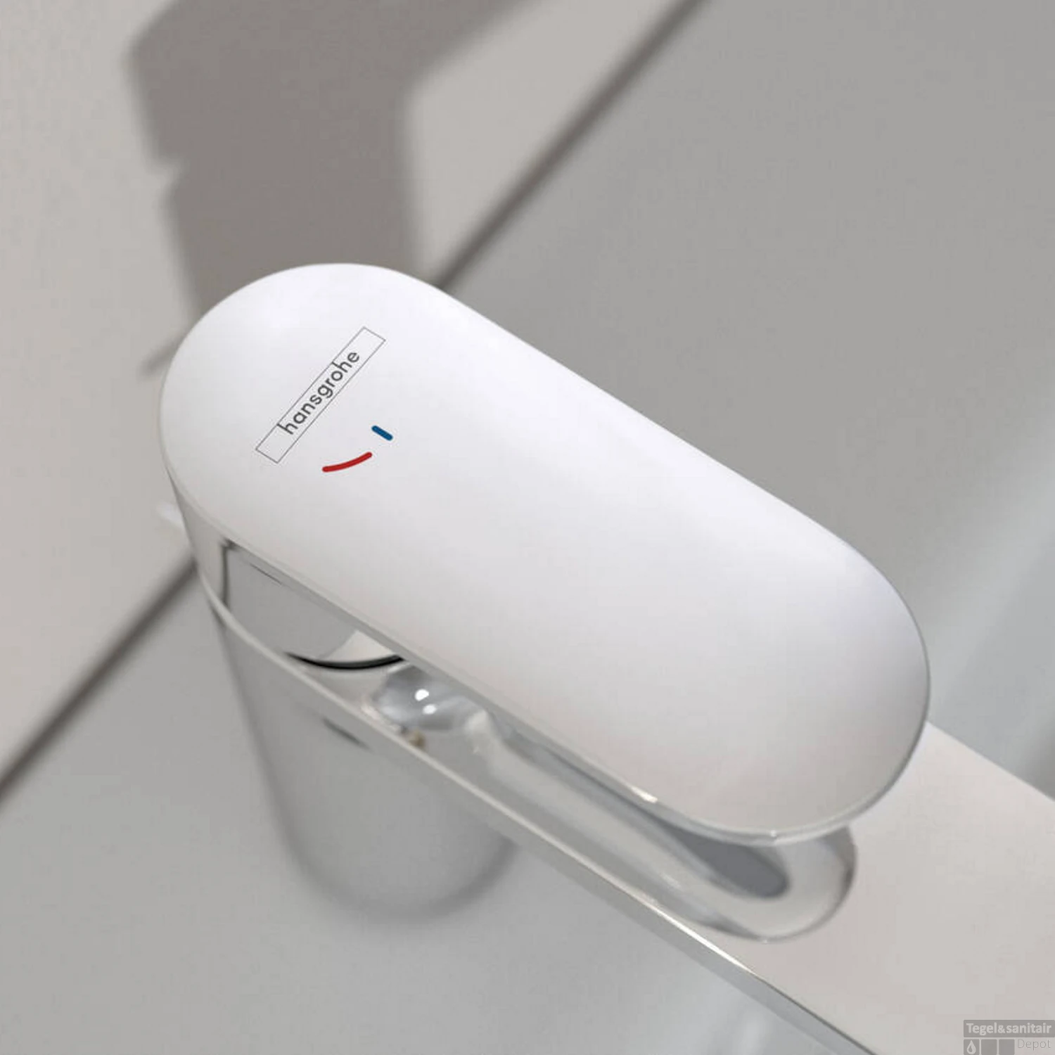 Wastafelmengkraan HansGrohe Vernis Blend 70 Eengreeps CoolStart Met Trekwaste Chroom - Afbeelding 2