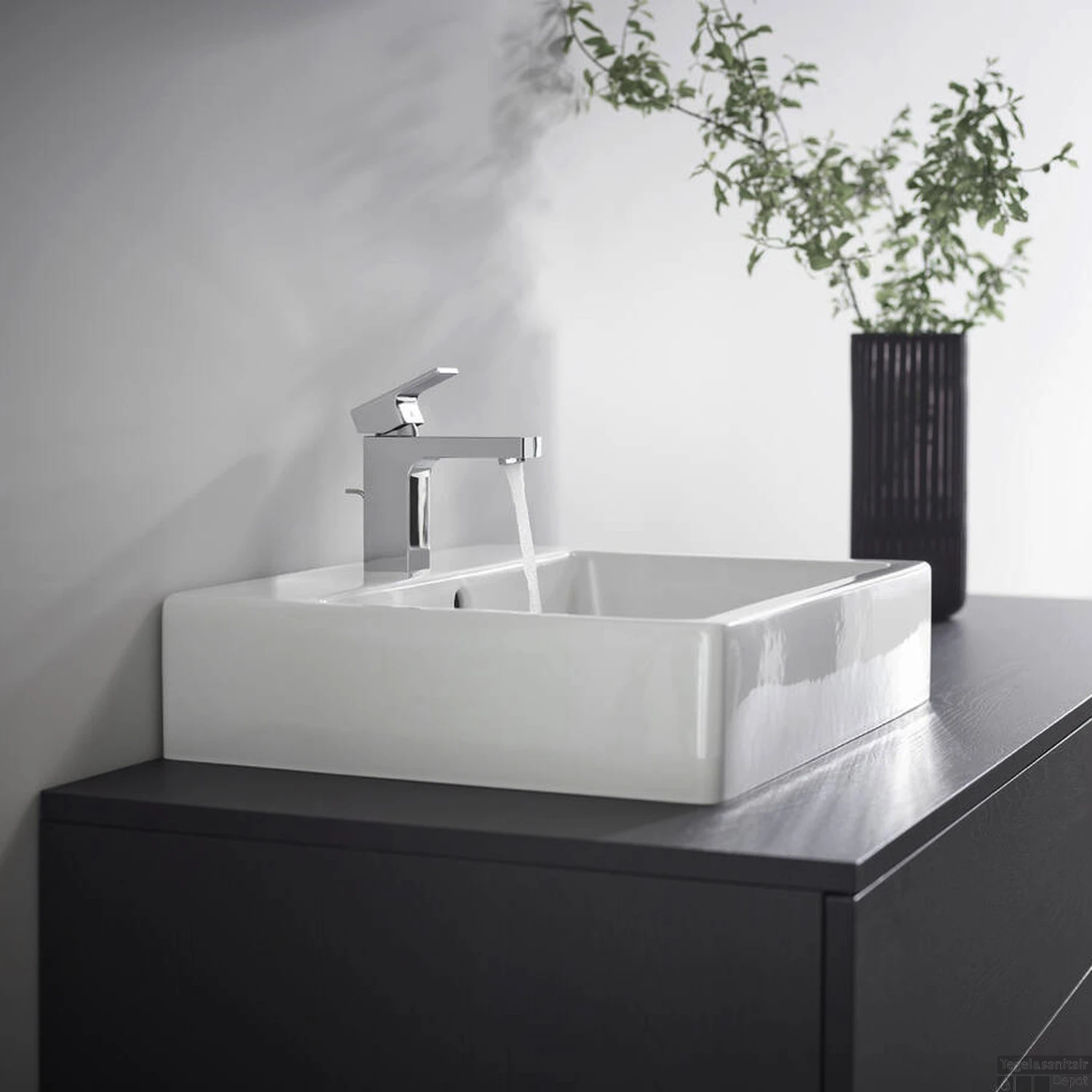 Wastafelmengkraan HansGrohe Vernis Shape Eengreeps 100 Met Trekwaste Chroom - Afbeelding 2