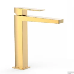 Wastafelmengkraan Tres Slim Exclusive Vierkant Met Hendel Goud