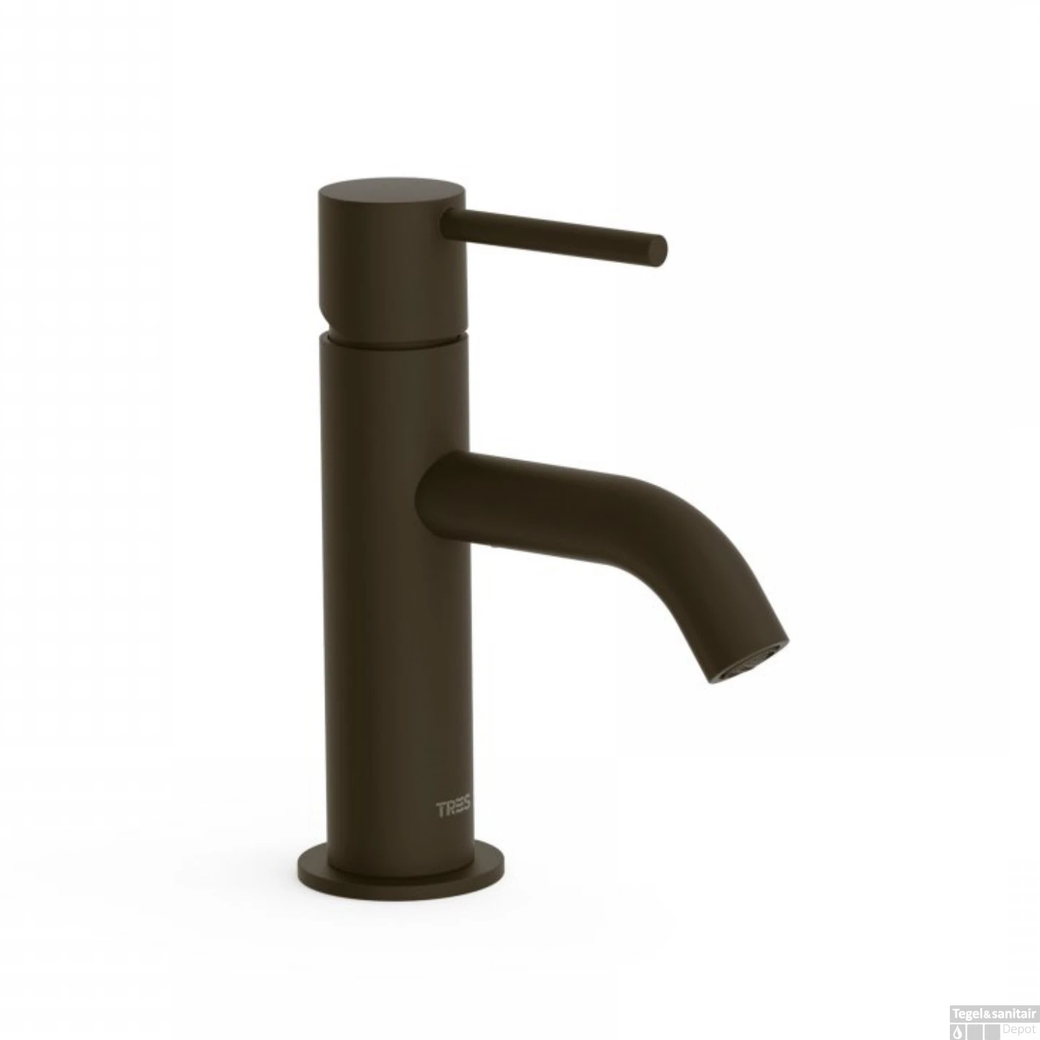 Wastafelmengkraan Tres Study Exclusive 17,5 Cm Hendel Rond Zwart Brons