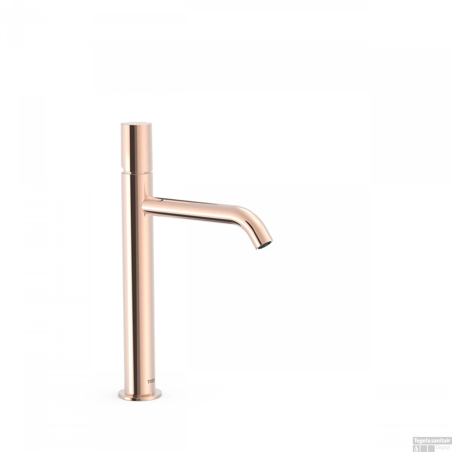 Wastafelmengkraan Tres Study Exclusive 32,5 Cm 1-Knop Rond Rosé Goud 1 Wastafelmengkraan Tres Study Exclusive 32,5 Cm 1-Knop Rond Rosé Goud