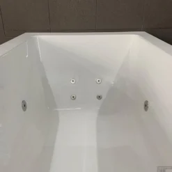 Whirlpool Boss & Wessing Dahlia Jetline 170x75 Cm Bodem Luchtsysteem Geborsteld RVS -Baden Luxe Verkoop whirlpool boss wessing dahlia jetline 170x70 cm enkel systeem geborsteld rvs sfeer kopie 2