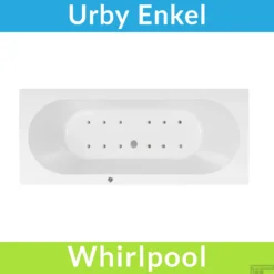 Whirlpool Boss & Wessing Urby Jetline 180x80 Cm Bodem Luchtsysteem Geborsteld RVS