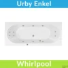Whirlpool Boss & Wessing Urby Jetline 180x80 Cm Enkel Systeem Geborsteld RVS