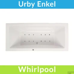 Whirlpool Boss & Wessing Urby Jetline 190x90 Cm Bodem Luchtsysteem Geborsteld RVS