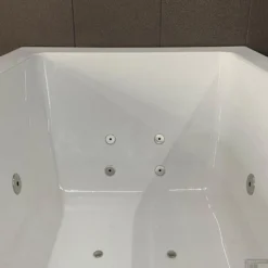 Whirlpool Boss & Wessing Dahlia Jetline180x80 Cm Dubbel Systeem Geborsteld RVS -Baden Luxe Verkoop whirlpool boss wessing dahlia jetline 180x80 cm dubbel systeem geborsteld rvs sf kopie