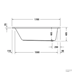 Whirlpool Duravit D-Neo Inbouw 170x75x48.5 Cm Wit -Baden Luxe Verkoop whirlpool duravit d neo inbouw 170x75x48.5 cm wit tech2