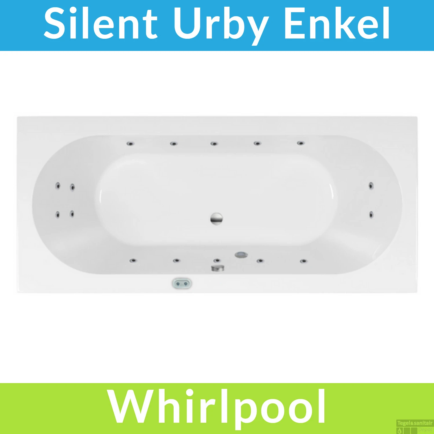 Whirlpool Boss & Wessing Urby Silent 1 180x80cm Enkel Systeem 1 Whirlpool Boss & Wessing Urby Silent 1 180x80cm Enkel Systeem