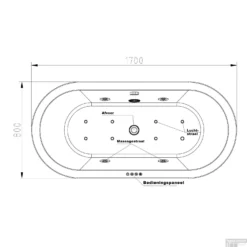 Whirlpool Wiesbaden Libero Vrijstaand Ligbad 170x80x59 Cm Inclusief Waste Wit -Baden Luxe Verkoop whirlpool wiesbaden libero vrijstaand ligbad 170x80 cm inclusief waste wit tech