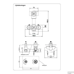Wiesbaden Badkraan Inbouw Set Caral 01 Mat Zwart -Baden Luxe Verkoop wiesbaden badkraan inbouw set caral 01 mat zwart tech1