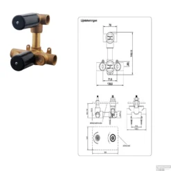 Wiesbaden Badkraan Inbouw Set Caral 01 RVS Look -Baden Luxe Verkoop wiesbaden badkraan inbouw set caral 01 rvs look tech1