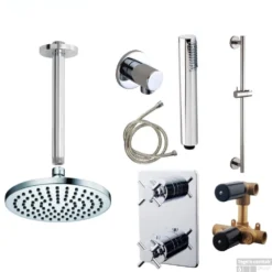 Wiesbaden Inbouw Regendouche Set 03 Cross Chroom -Baden Luxe Verkoop wiesbaden inbouw regendouche set 03 cross chroom shop