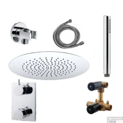 Wiesbaden Inbouw Regendouche Set 06 Caral Round Chroom -Baden Luxe Verkoop wiesbaden inbouw regendouche set 06 caral round chroom shop