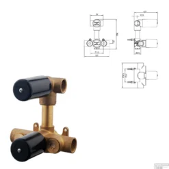 Wiesbaden Inbouw Regendouche Set 12 Caral Rechthoek Muuruitloop Geborsteld Messing Goud -Baden Luxe Verkoop wiesbaden inbouw regendouche set 12 caral rechthoek muuruitloop geborsteld messing 4