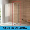 Zijwand Sanilux Quadra 8mm Veiligheidglas (3 Maten)