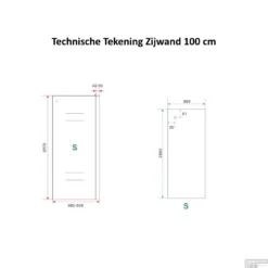 BWS Douchecabine Softclose 2.0 100x100 Cm Met Nisdeur En Zijwand 8mm Aluminium NANO Coating 9 BWS Douchecabine Softclose 2.0 100x100 Cm Met Nisdeur En Zijwand 8mm Aluminium NANO Coating -Baden Luxe Verkoop zijwand 100 tech 3